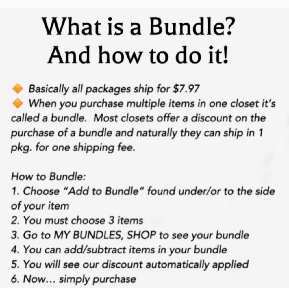 Bundle Instructions - Do Not Purchase